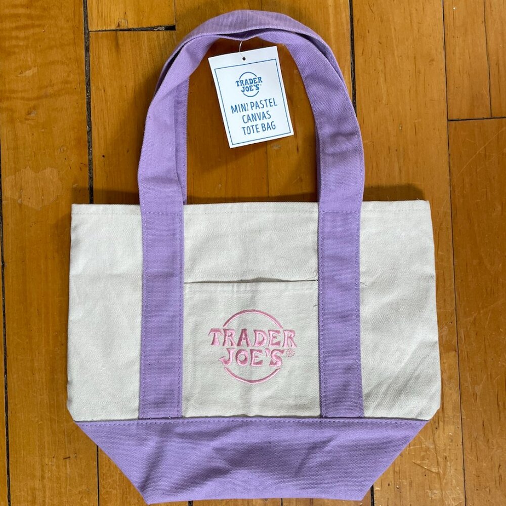 Trader Joes Mini Canvas Tote Bag